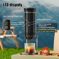 Portable USB Coffee Machine with Digital Display