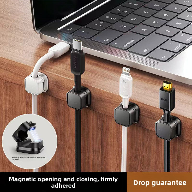 Magnetic Cable Organizer Clip for Desk and Car