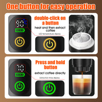 Portable USB Coffee Machine with Digital Display