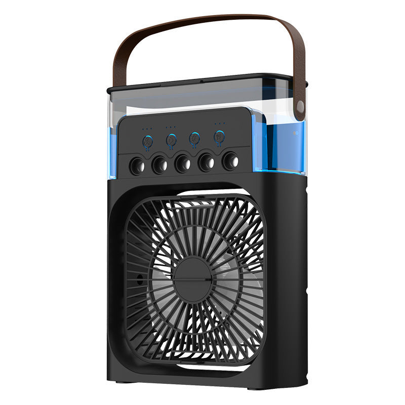 Portable USB Desktop Fan with Humidifier and Light