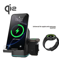 Qi2 Certified 3-in-1 Magnetic Wireless Charger