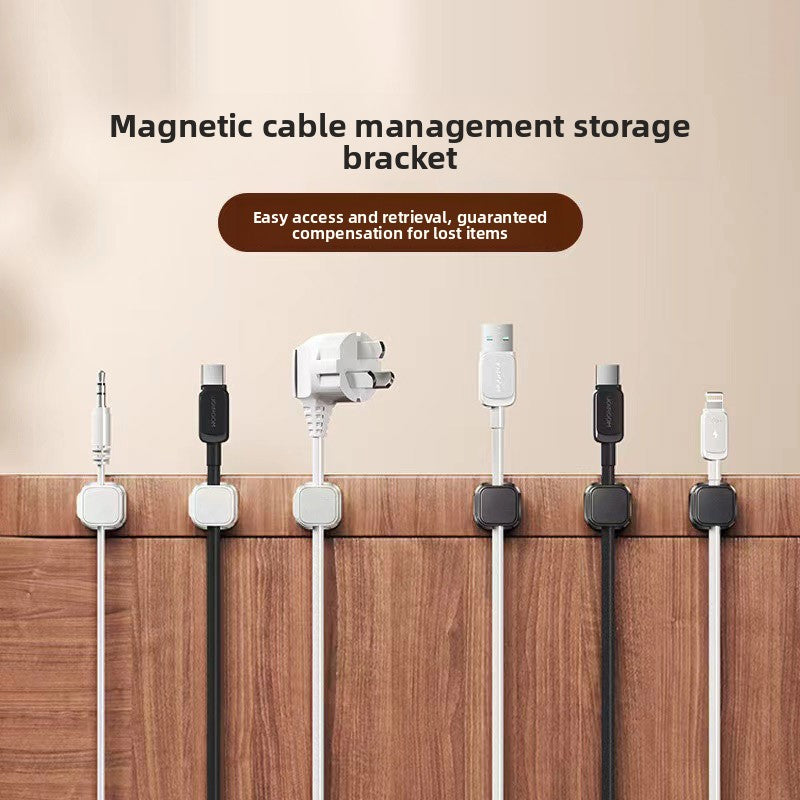 Magnetic Cable Organizer Clip for Desk and Car