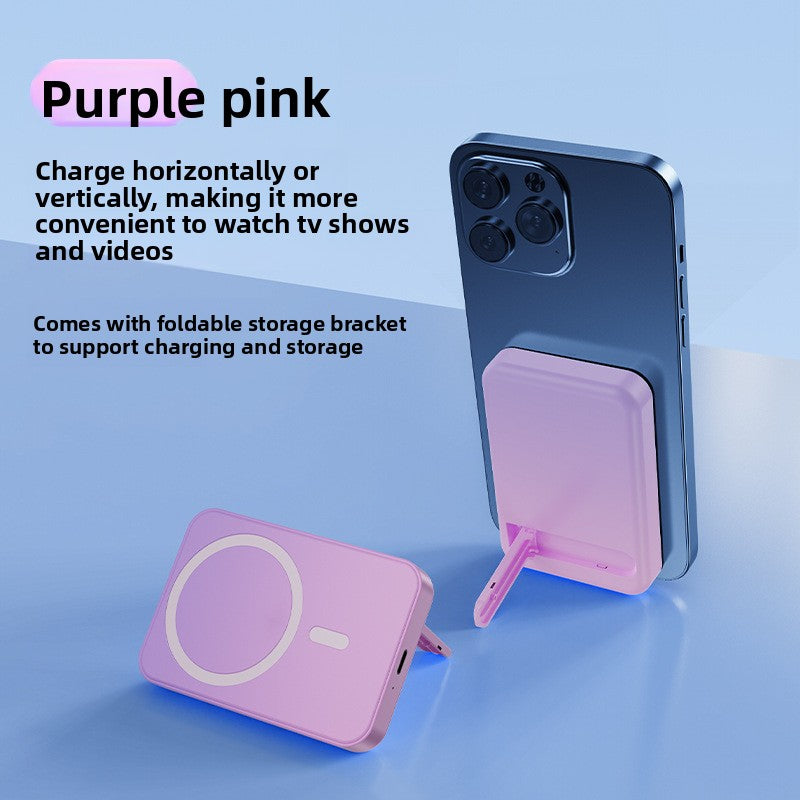 Ultra-Thin Magnetic Stand Wireless Power Bank