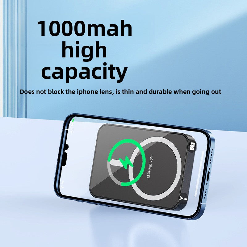 Ultra-Thin Magnetic Stand Wireless Power Bank